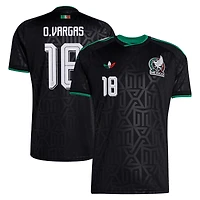 Men's adidas Obed Vargas Black Mexico National Team 2026 Third Replica Jersey
