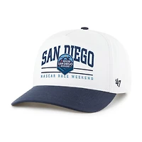 Men's '47  White/Navy NASCAR San Diego Weekend Roscoe Hitch Adjustable Hat