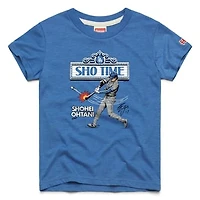 Youth Homage Shohei Ohtani Royal Los Angeles Dodgers Player Graphic Tri-Blend T-Shirt