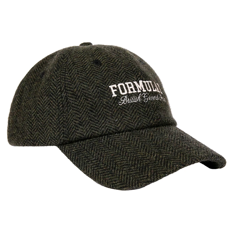 Men's Black British Grand Prix Crest Twill Dad Adjustable Hat