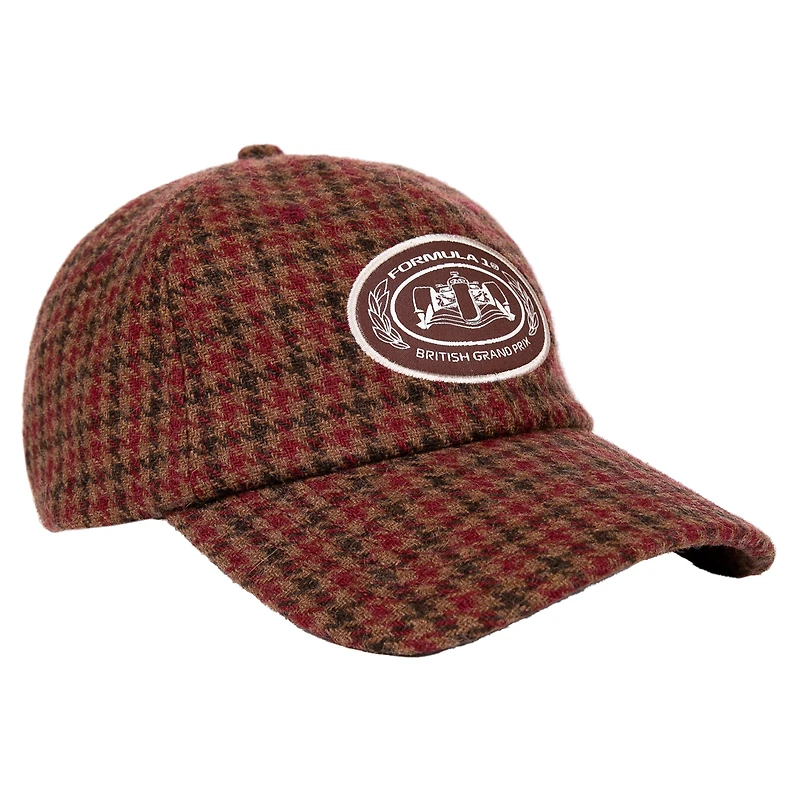 Men's Red British Grand Prix Crest Twill Dad Adjustable Hat