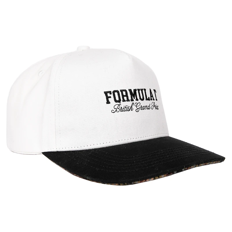 Men's White/Black British Grand Prix Adjustable Hat