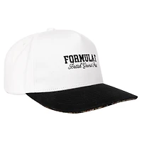 Men's White/Black British Grand Prix Adjustable Hat