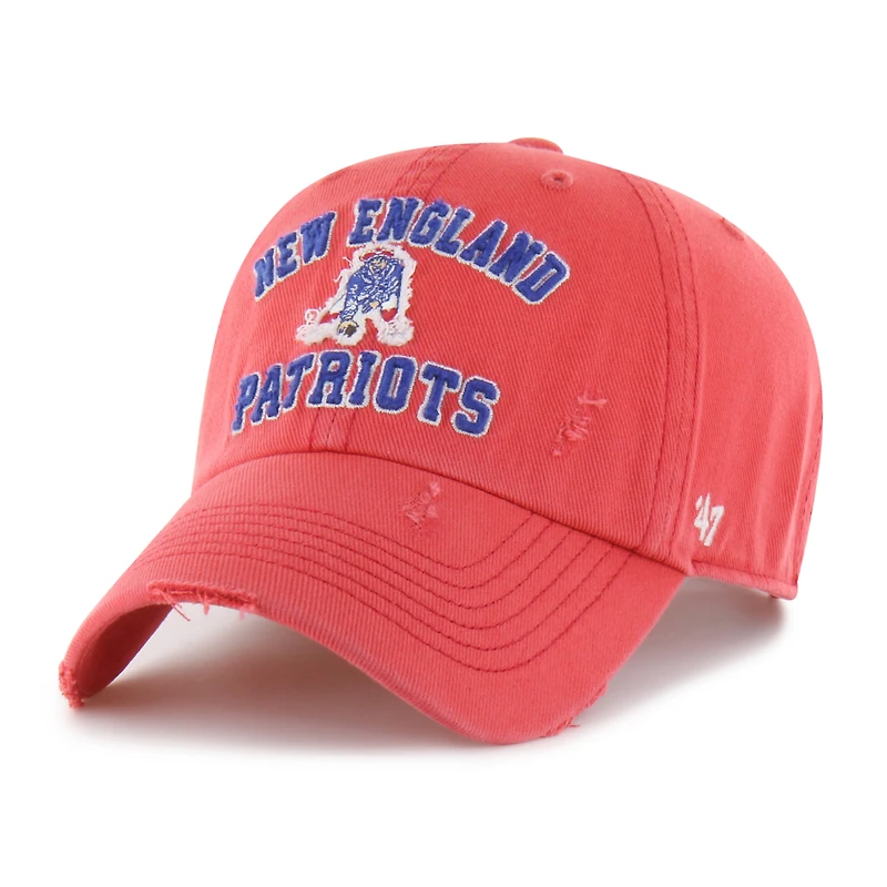 Men's '47  Red New England Patriots Seymoore Clean Up Adjustable Hat