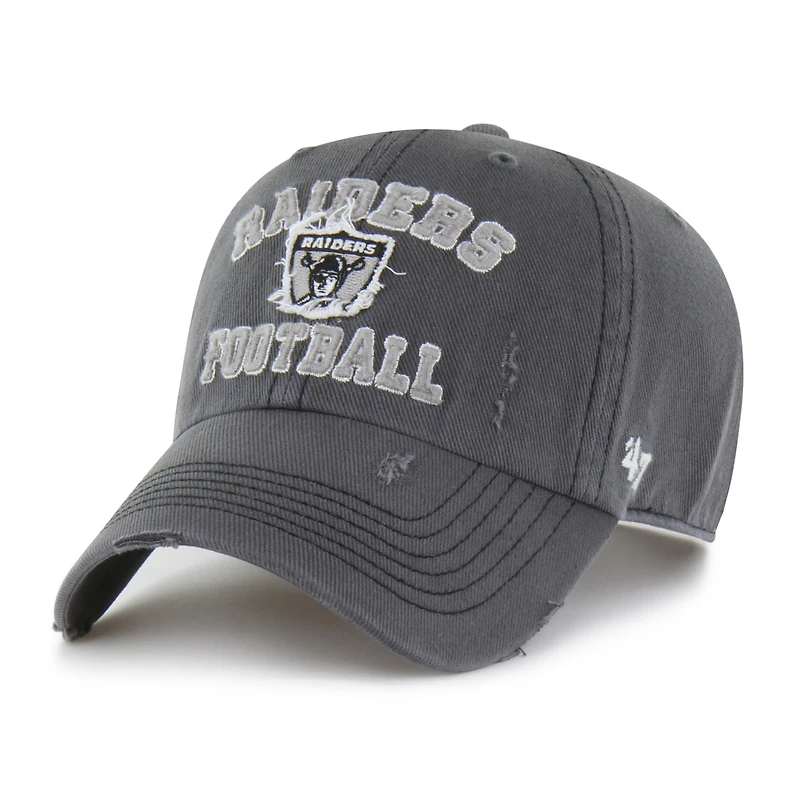 Men's '47  Charcoal Las Vegas Raiders Seymoore Clean Up Adjustable Hat