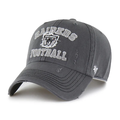 Men's '47  Charcoal Las Vegas Raiders Seymoore Clean Up Adjustable Hat