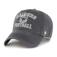 Men's '47  Charcoal Las Vegas Raiders Seymoore Clean Up Adjustable Hat