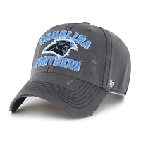 Men's '47  Charcoal Carolina Panthers Seymoore Clean Up Adjustable Hat