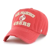 Men's '47  Red San Francisco 49ers Seymoore Clean Up Adjustable Hat
