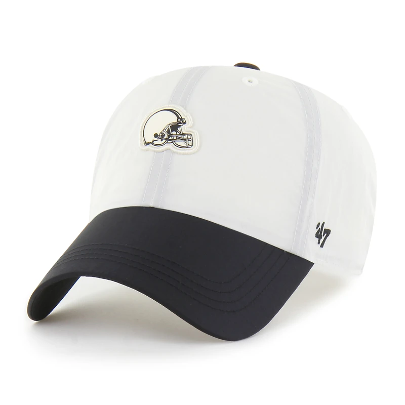 Men's '47 Cream Cleveland Browns Modernia Clean Up Adjustable Hat