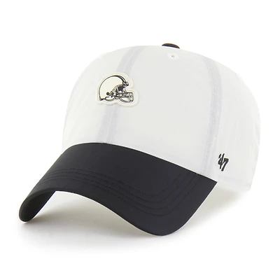 Men's '47 Cream Cleveland Browns Modernia Clean Up Adjustable Hat