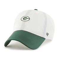 Men's '47 Cream Green Bay Packers Modernia Clean Up Adjustable Hat