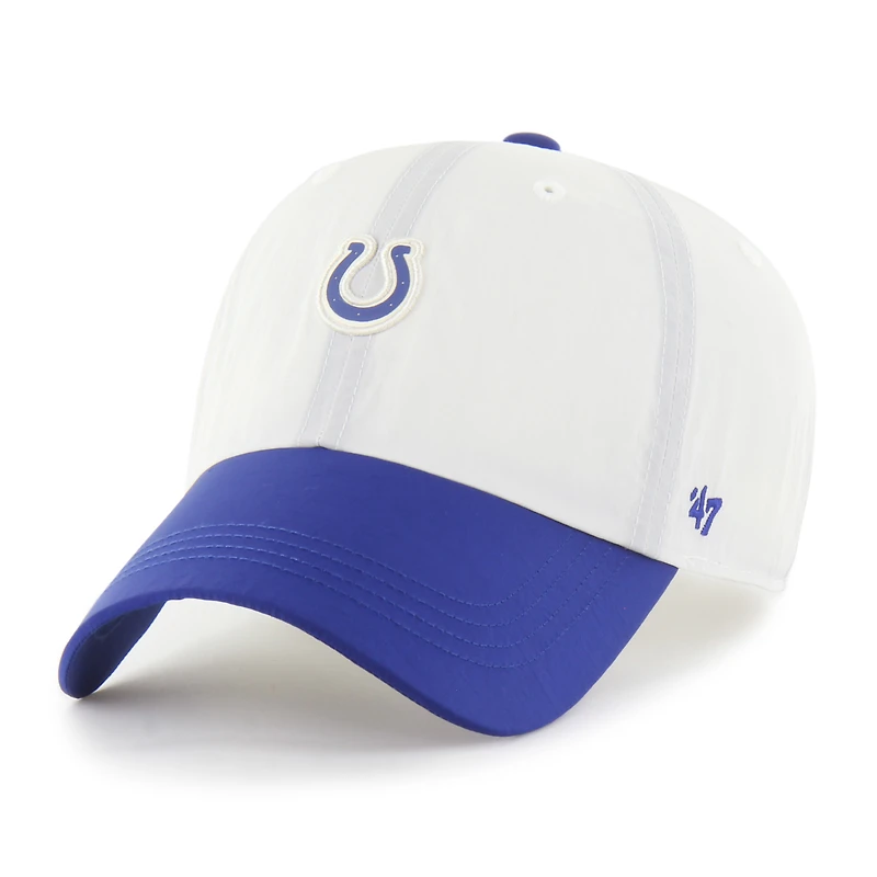 Men's '47 Cream Indianapolis Colts Modernia Clean Up Adjustable Hat