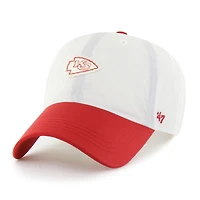 Men's '47 Cream Kansas City Chiefs Modernia Clean Up Adjustable Hat