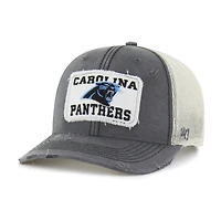 Men's '47 Charcoal Carolina Panthers Egremont Well-Worn Adjustable Trucker Hat