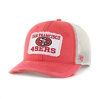 Men's '47 Red San Francisco 49ers Egremont Well-Worn Adjustable Trucker Hat