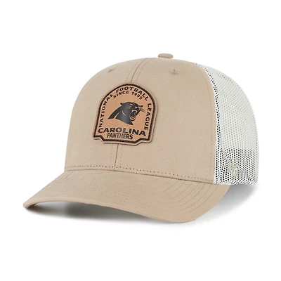 Men's '47 Khaki Carolina Panthers Bonehide Trucker Adjustable Hat