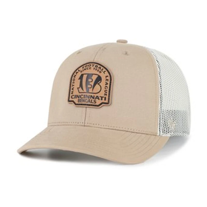 Men's '47 Khaki Cincinnati Bengals Bonehide Trucker Adjustable Hat