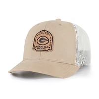 Men's '47 Khaki Green Bay Packers Bonehide Trucker Adjustable Hat