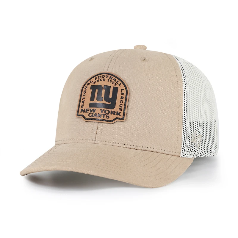 Men's '47 Khaki New York Giants Bonehide Trucker Adjustable Hat