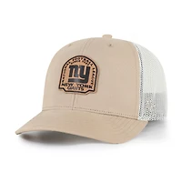 Men's '47 Khaki New York Giants Bonehide Trucker Adjustable Hat