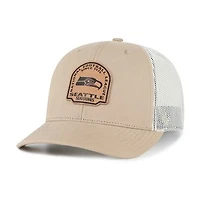 Men's '47 Khaki Seattle Seahawks Bonehide Trucker Adjustable Hat