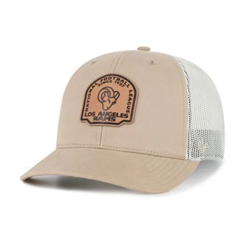 Men's '47 Khaki Los Angeles Rams Bonehide Trucker Adjustable Hat