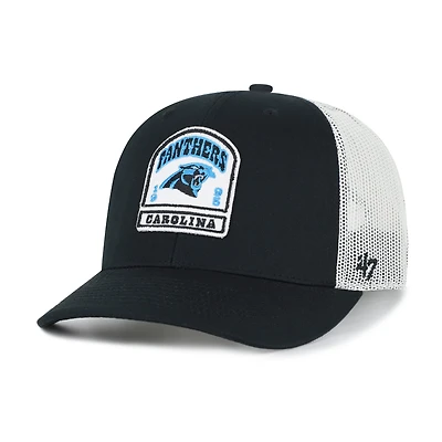 Men's '47 Black Carolina Panthers Headstone Trucker Adjustable Hat
