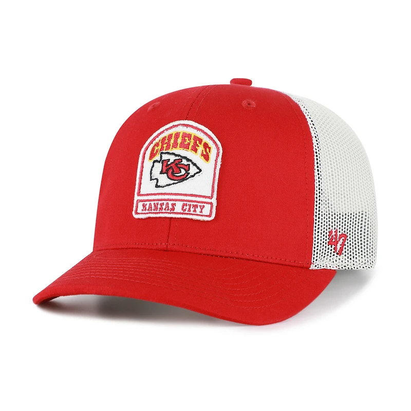 Men's '47 Red Kansas City Chiefs Headstone Trucker Adjustable Hat
