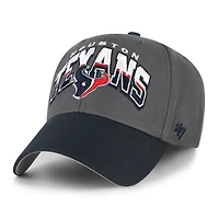 Men's '47 Charcoal Houston Texans Split Block MVP Adjustable Hat