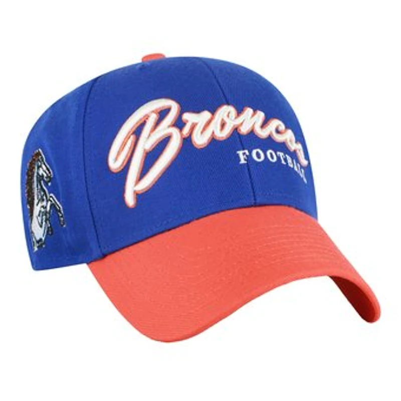 Men's '47 Royal Denver Broncos Throwback MVP Adjustable Hat