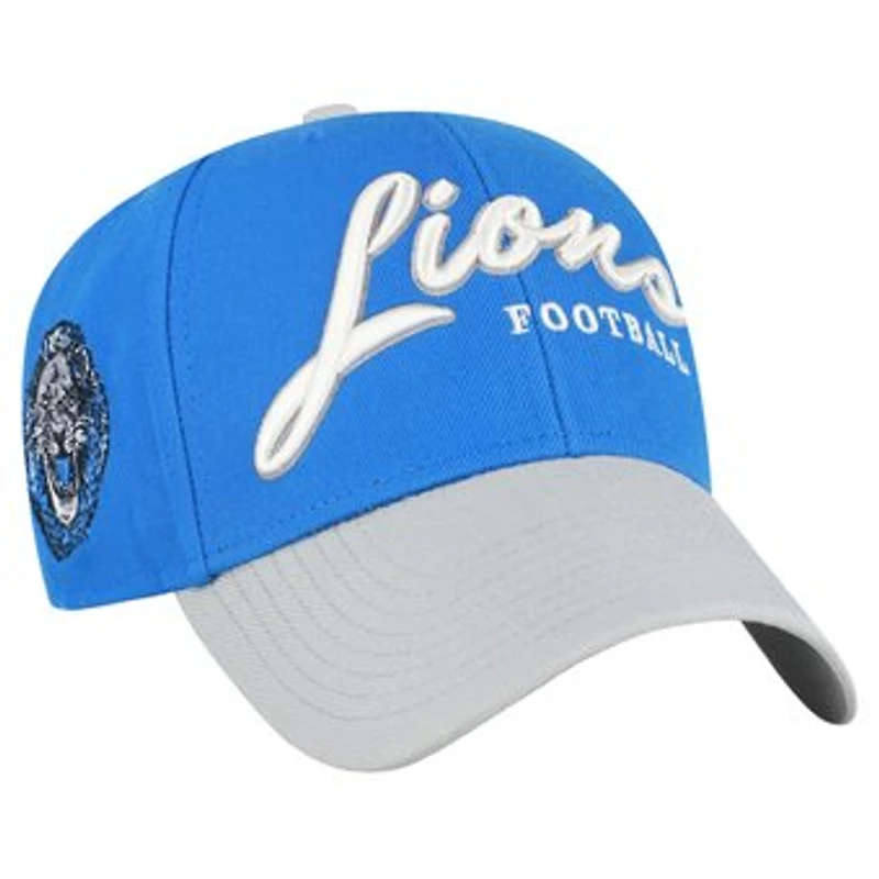 Men's '47 Blue Detroit Lions Throwback MVP Adjustable Hat