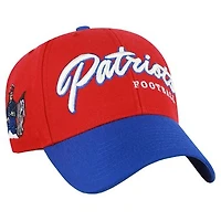 Men's '47  Red New England Patriots Throwback MVP Adjustable Hat