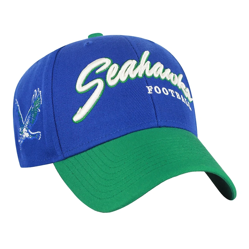 Men's '47 Royal Seattle Seahawks Throwback MVP Adjustable Hat