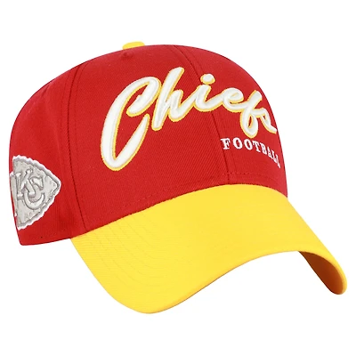 Men's '47  Red Kansas City Chiefs Throwback MVP Adjustable Hat