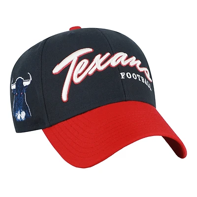 Men's '47  Navy Houston Texans Throwback MVP Adjustable Hat