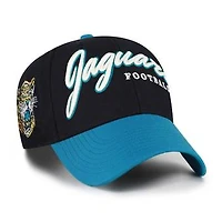 Men's '47  Black Jacksonville Jaguars Throwback MVP Adjustable Hat