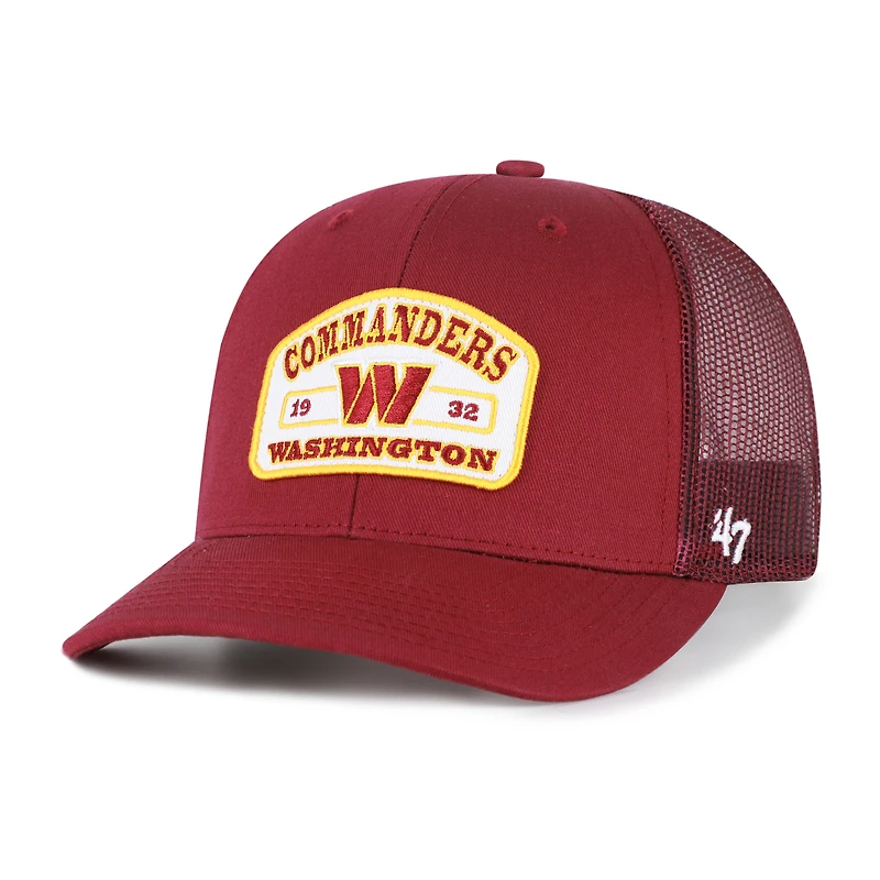 Men's '47 Burgundy Washington Commanders Roadway Adjustable Trucker Hat