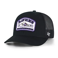 Men's '47 Black Baltimore Ravens  Roadway Adjustable Trucker Hat