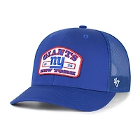 Men's '47 Royal New York Giants  Roadway Adjustable Trucker Hat