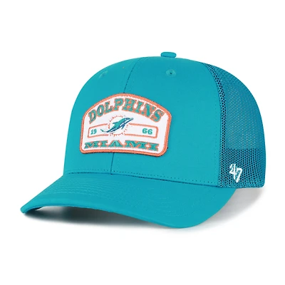 Men's '47 Aqua Miami Dolphins  Roadway Adjustable Trucker Hat