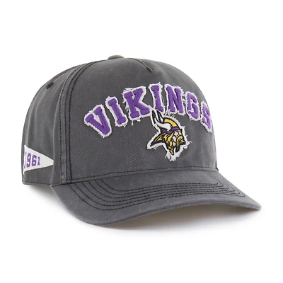 Men's '47 Charcoal Minnesota Vikings  Calderwood Well Worn Hitch Adjustable Hat