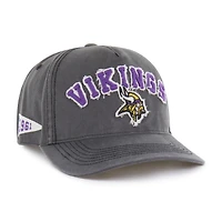 Men's '47 Charcoal Minnesota Vikings  Calderwood Well Worn Hitch Adjustable Hat