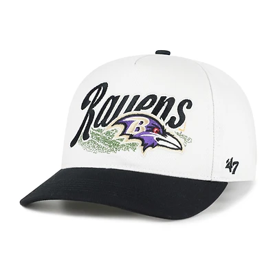 Men's '47 Cream Baltimore Ravens  Enfield Hitch Adjustable Hat