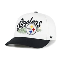 Men's '47 Cream Pittsburgh Steelers  Enfield Hitch Adjustable Hat