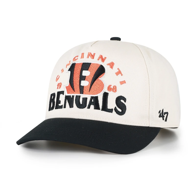 Men's '47 Natural Cincinnati Bengals  Arcitext Hitch Adjustable Hat