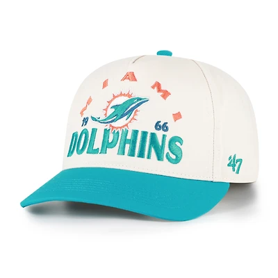 Men's '47 Natural Miami Dolphins Arcitext Hitch Adjustable Hat