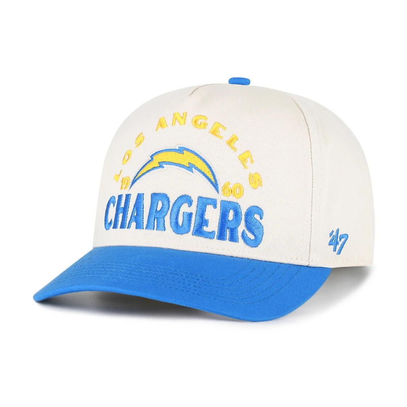 Men's '47 Natural Los Angeles Chargers Arcitext Hitch Adjustable Hat
