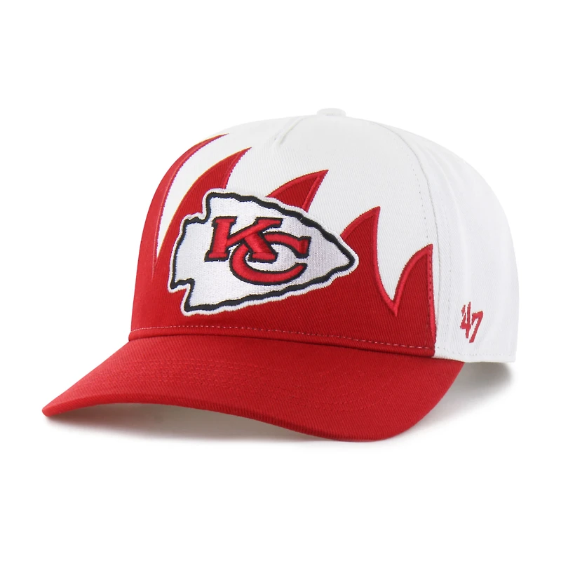 Men's '47 White Kansas City Chiefs Jagged Hitch Adjustable Hat