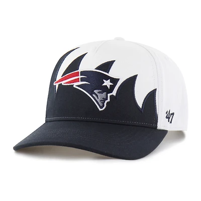 Men's '47 White New England Patriots Jagged Hitch Adjustable Hat